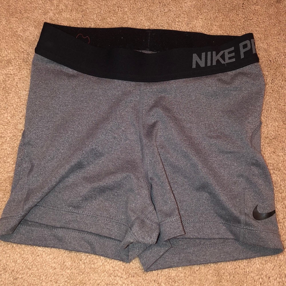grey nike pros size xs